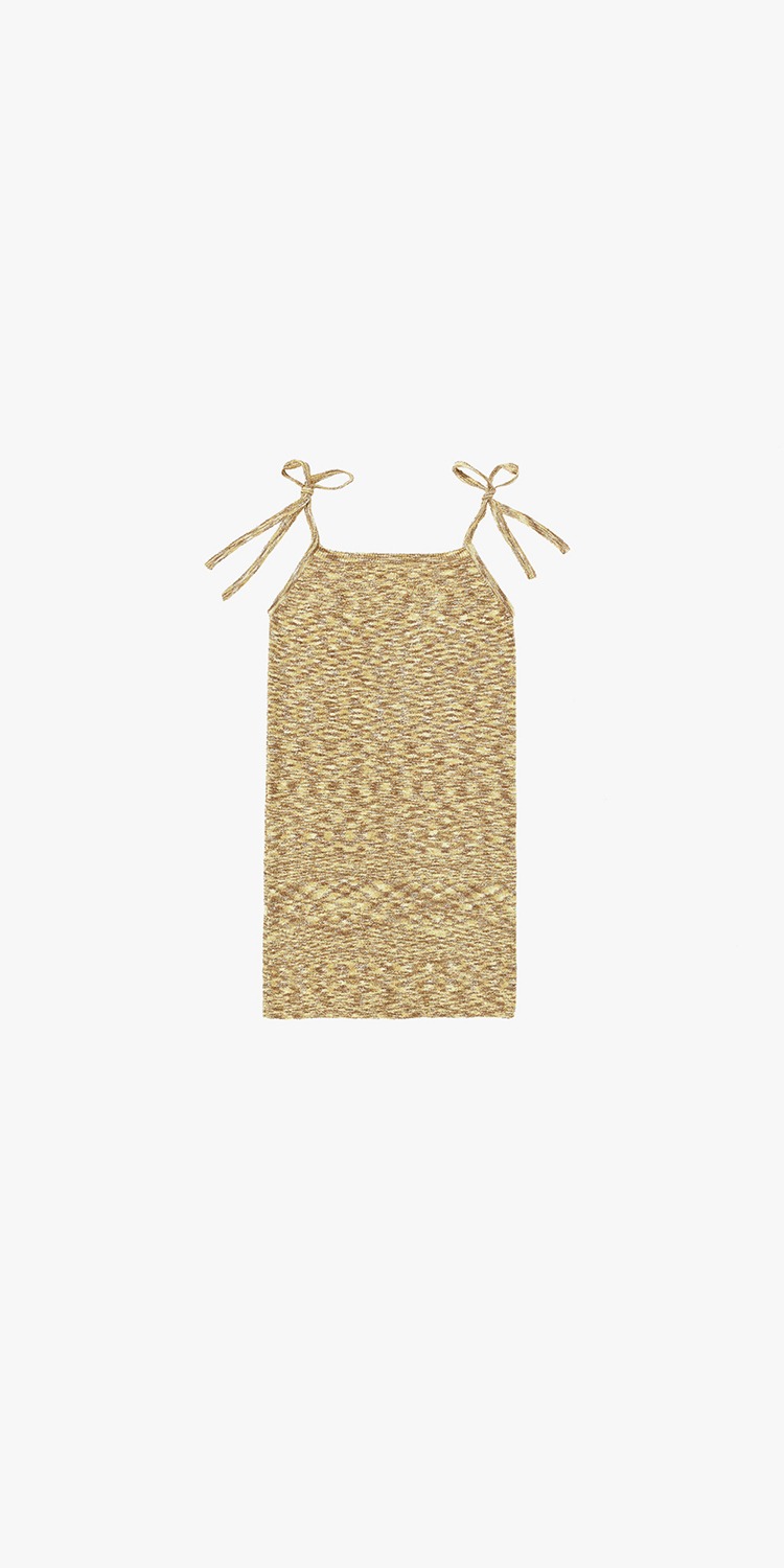 String knit slip mini dress