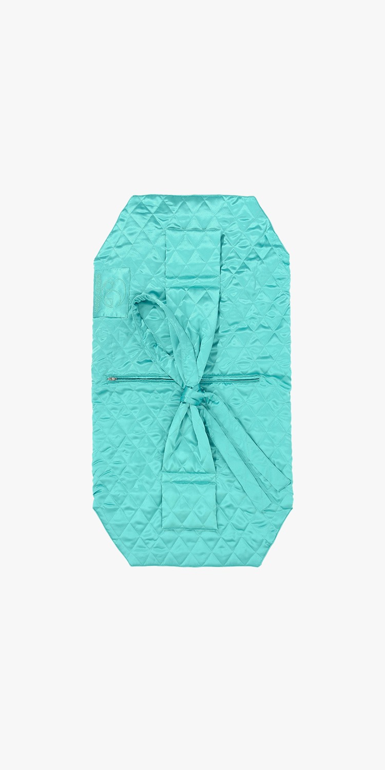 TIE UP OVERSIZED QUILTED BAG (MINT)