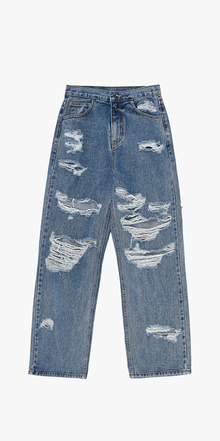 distressed jeans (Blue)